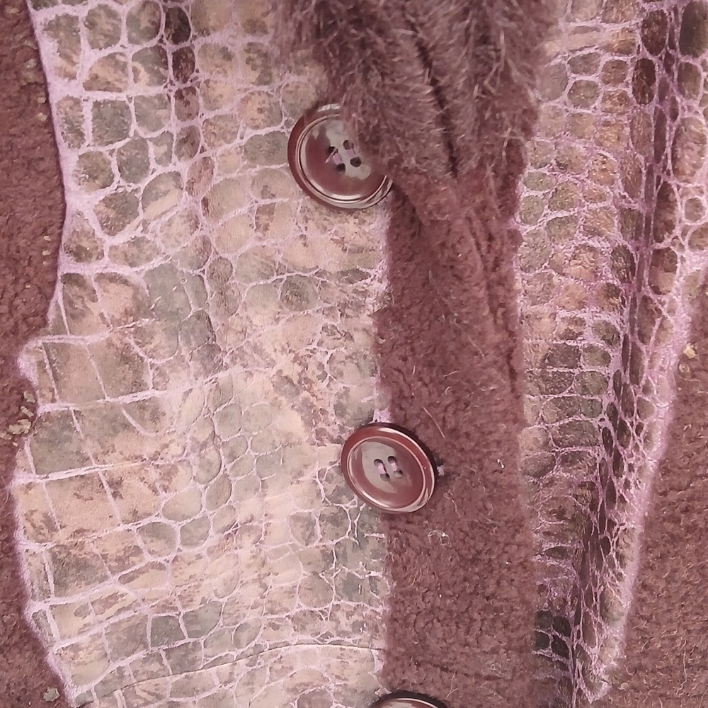 Terry Lewis Genuine Lamb Jacket  Rich Eggplant Color Sz 1X  LUXURY - Picture 7 of 12